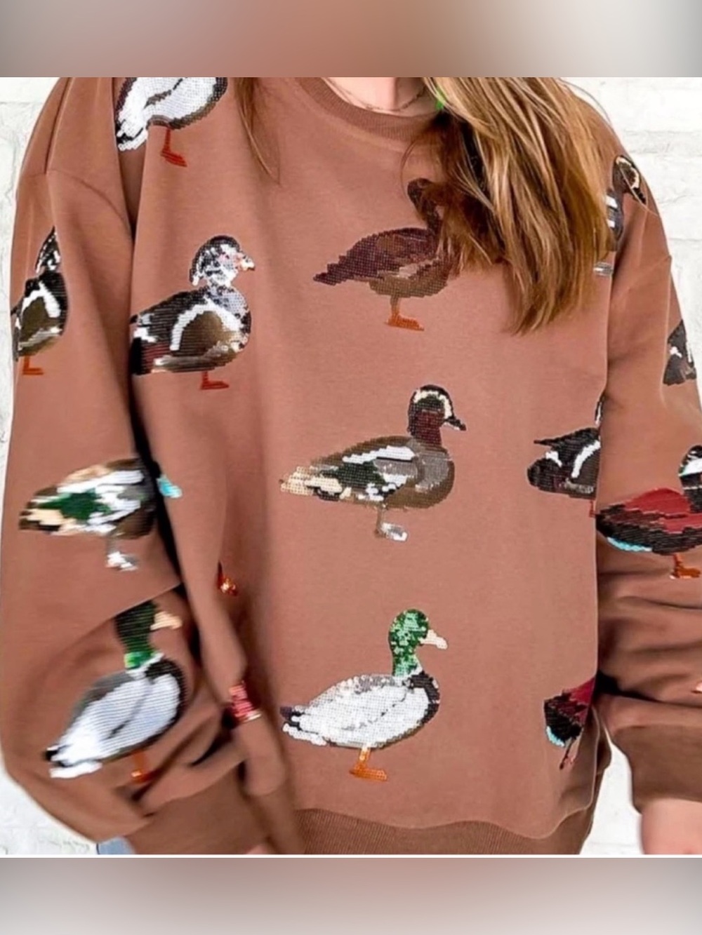 Queen of Sparkles Duck Sweatshirt